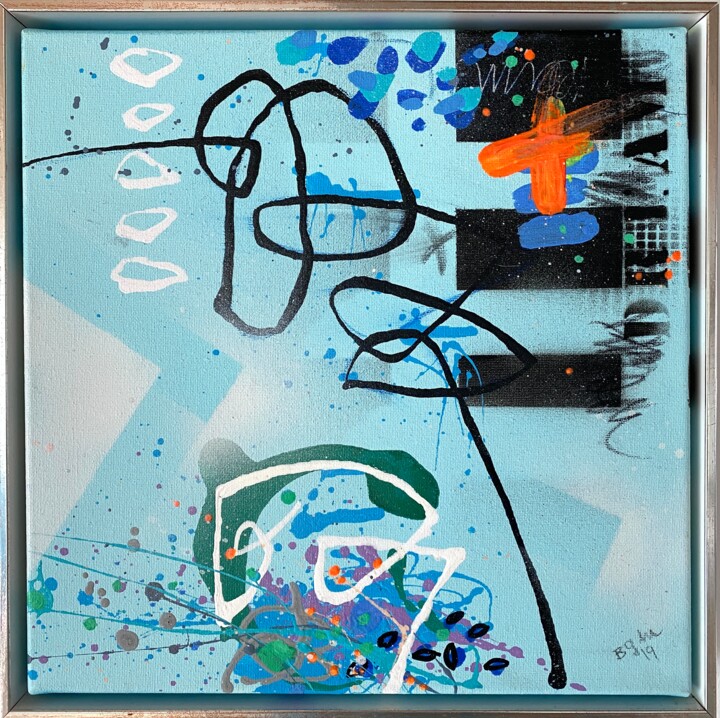 Painting titled "Dream No.8" by Bea Schubert, Original Artwork, Acrylic Mounted on Wood Stretcher frame