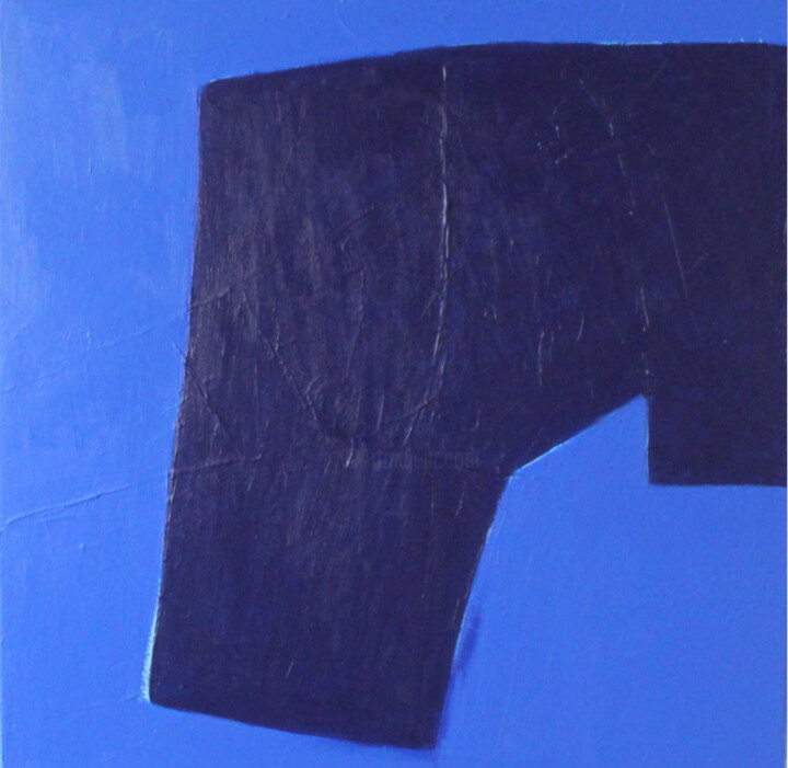 Peinture intitulée "Osmose blu" par Beatrice Bodasca, Œuvre d'art originale, Acrylique Monté sur Châssis en bois