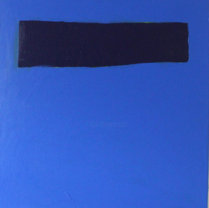 Peinture intitulée "Deep blu on klein" par Beatrice Bodasca, Œuvre d'art originale, Acrylique Monté sur Châssis en bois