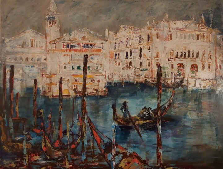 Pittura intitolato "Venise" da Beatrice Guibergia, Opera d'arte originale, Olio