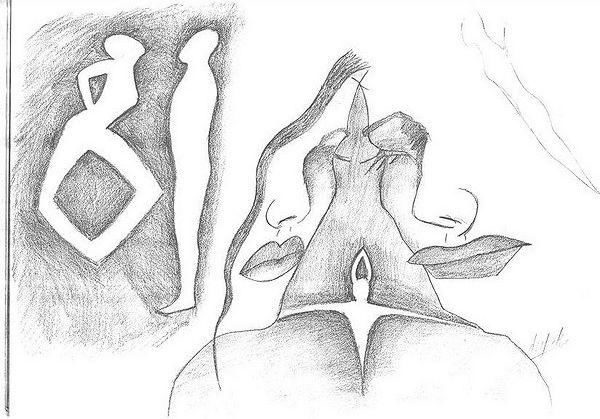 Disegno intitolato "sexual desire" da Dharti Singh, Opera d'arte originale