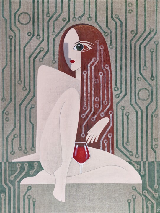 Pintura titulada "Pleasant fatigue of…" por Yulia Belasla, Obra de arte original, Acrílico