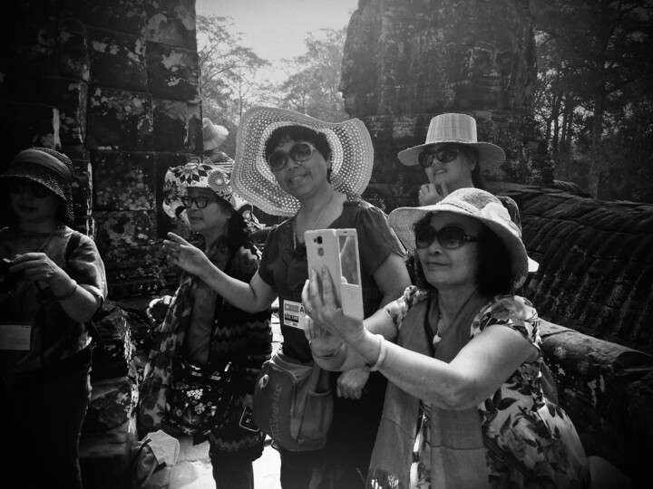 Fotografia zatytułowany „Chinese Tourists | 2” autorstwa Benoit Delplace, Oryginalna praca, Fotografia cyfrowa