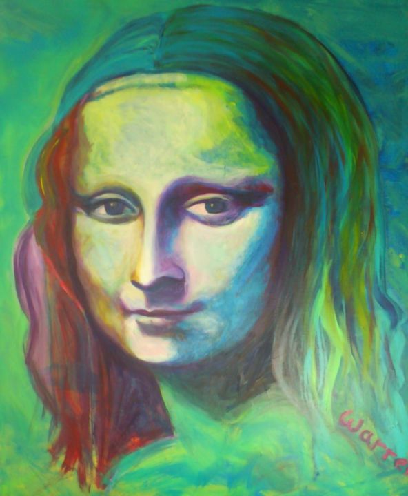 "Mona Lisa 1" başlıklı Tablo Bent Warrer tarafından, Orijinal sanat, Akrilik