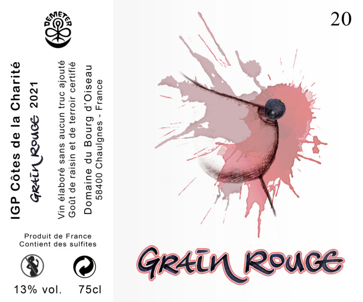 设计 标题为“Grain Rouge” 由Béopé, 原创艺术品, 表艺术