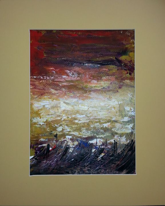 Peinture intitulée "sea never dry" par Joseph Kwaw Besoabewie, Œuvre d'art originale