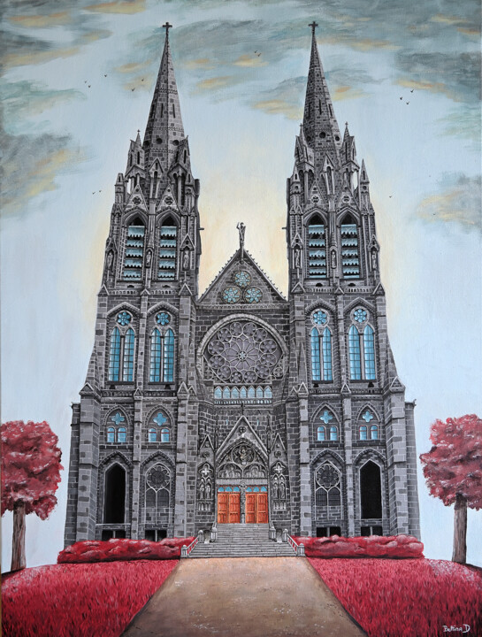 Malarstwo zatytułowany „Le sanctuaire” autorstwa Bettina Dupont, Oryginalna praca, Akryl