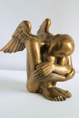 Sculpture titled "Dormant" by Zigmunds Bielis, Original Artwork, Metals
