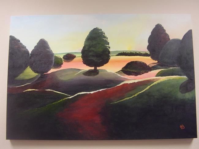 "Trees & Hills" başlıklı Tablo Bobbie tarafından, Orijinal sanat