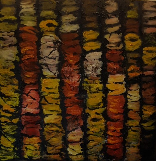 Painting titled "tissage.jpeg" by Anny Valley, Original Artwork