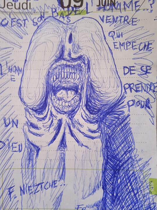 Dessin,  7,1x5,9 in 