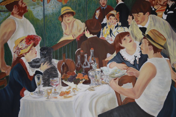 Pittura intitolato "Hommage Renoir - Le…" da Boiko Popov, Opera d'arte originale, Olio