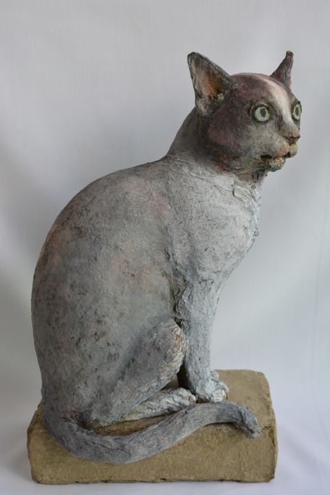 Le Chat Sculpture By Barake Sculptor Artmajeur