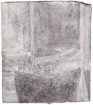 Drawing titled "stoel_voor_raam_,au…" by Bruno Willemarck, Original Artwork