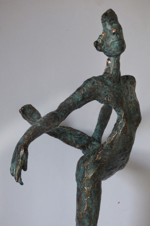 Sculpture titled "attitude-bronze.jpg" by Line Bonnef, Original Artwork