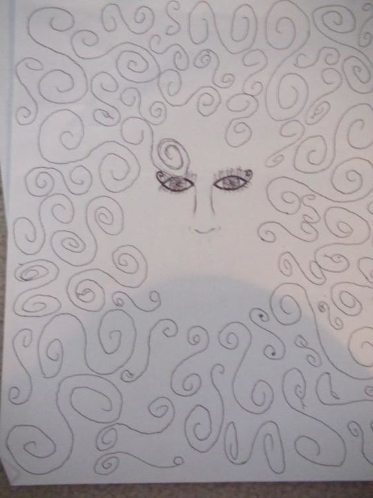 Drawing titled "medusa" by Bonquita, Original Artwork