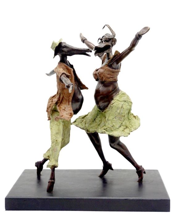 雕塑 标题为“Kien-Kiendé (Bonne…” 由Boureima Ouedraogo, 原创艺术品, 青铜