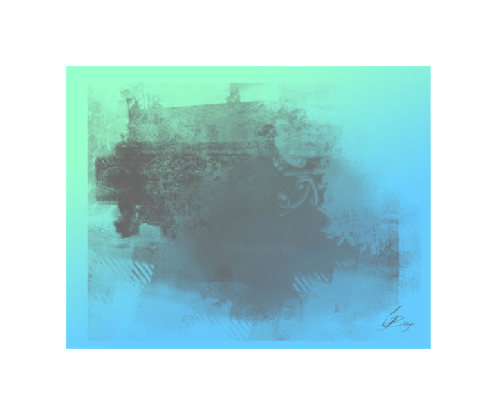 Arte digital titulada "fond-marin.jpg" por Goboye, Obra de arte original, Pintura Digital