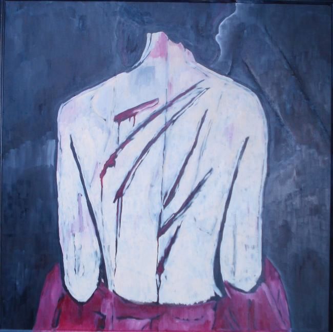 Painting titled "Sadism" by Breda Chuk, Original Artwork