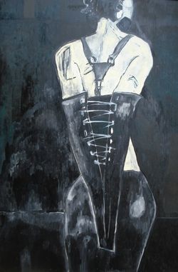 Peinture intitulée "Bondage" par Breda Chuk, Œuvre d'art originale