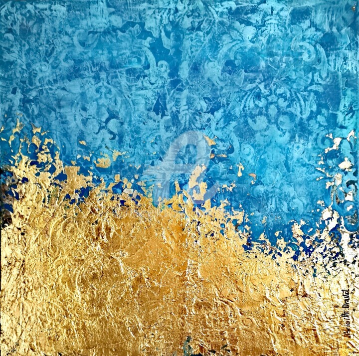 Pittura intitolato "Blue dive" da Brigitte Dravet, Opera d'arte originale, Acrilico