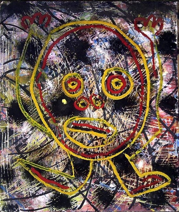 Painting titled "ono" by Gallery Art Brut, Original Artwork, Oil
