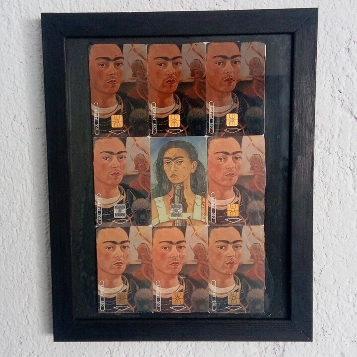 Printmaking titled "Su-Frida" by Calavera Estudio Dgo Mx, Original Artwork, Tape