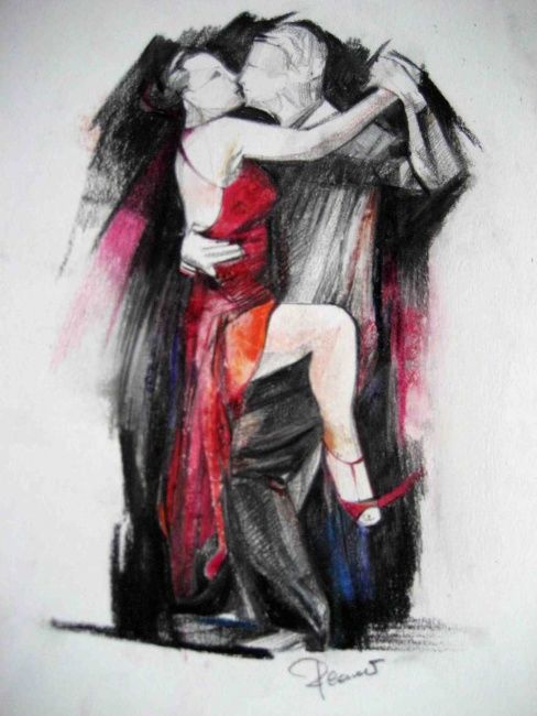 「Tango 6」というタイトルの絵画 La Musa Malandrinaによって, オリジナルのアートワーク