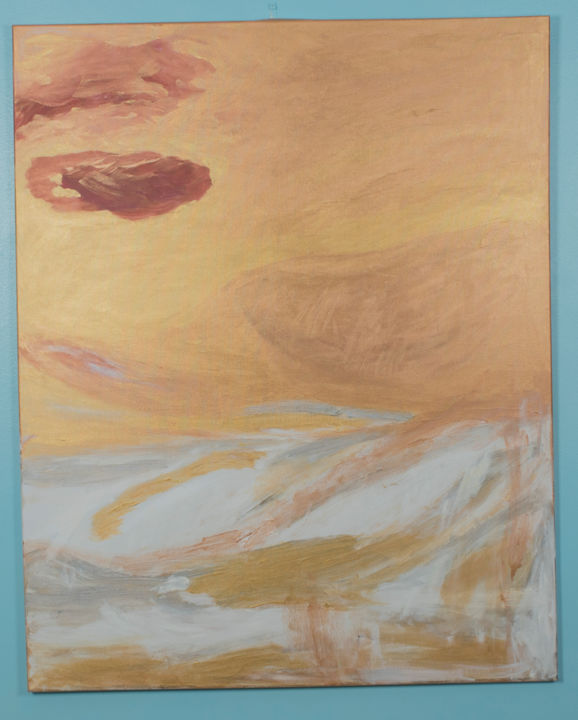 Painting titled "heavens-golden-gate…" by Van Ryan, Original Artwork, Acrylic