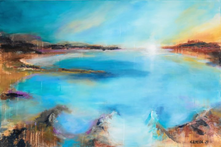 "Lake dream" başlıklı Tablo Carmo Almeida tarafından, Orijinal sanat, Akrilik