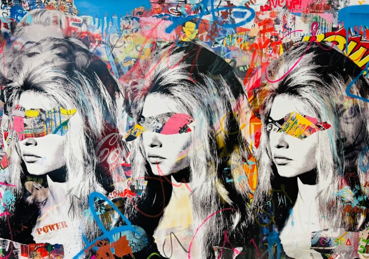 "Brigitte Bardot" başlıklı Tablo Caspa tarafından, Orijinal sanat, Akrilik