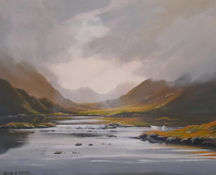 Pintura intitulada "Maam valley dec" por Cathal O Malley, Obras de arte originais, Acrílico