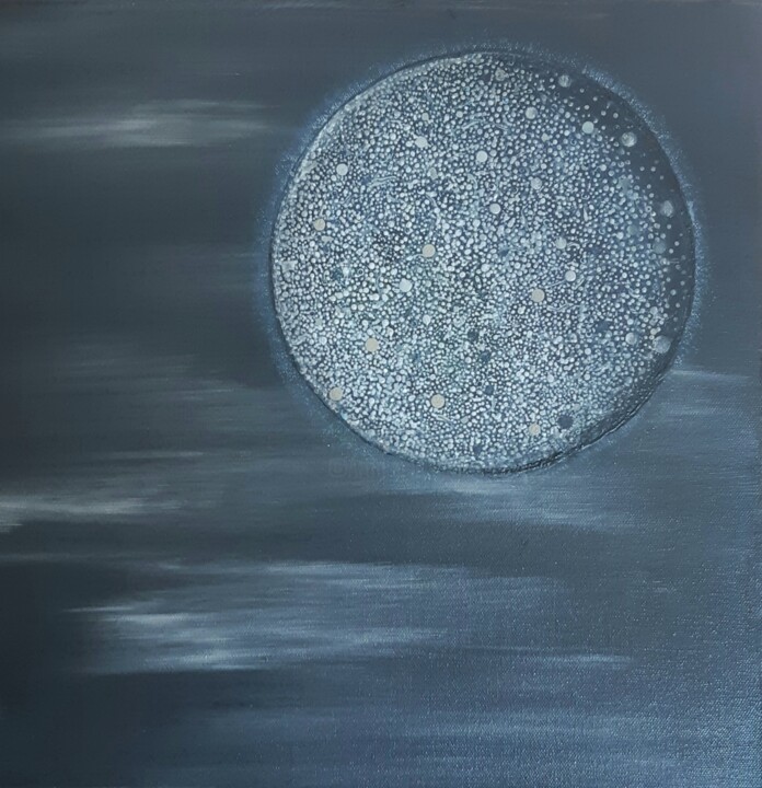 Картина под названием "Bubble n°9" - Catherine Hivert, Подлинное произведение искусства, Акрил