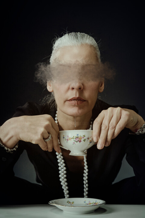 Fotografía titulada "Tea Time II dibond" por Cédric Brion (Studio Clavicule Pics), Obra de arte original, Fotografía digital