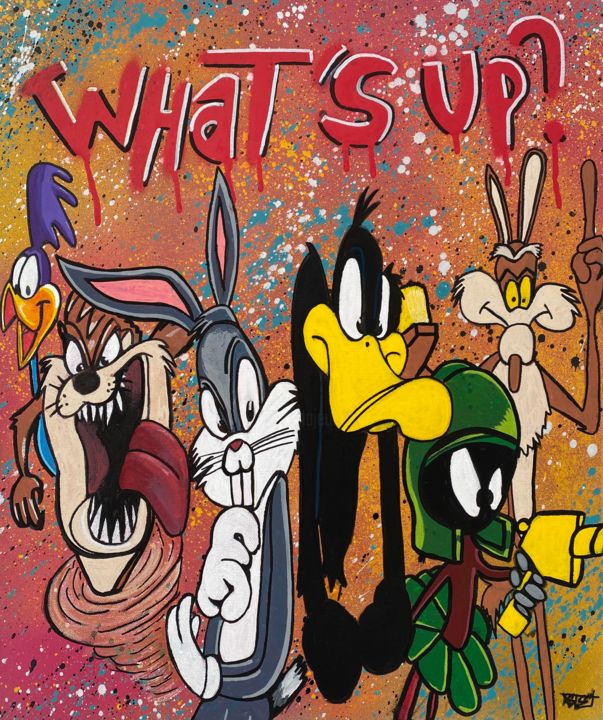 What's Up? Looney Tunes, Painting by Aste | Artmajeur