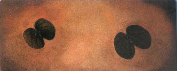 Pintura intitulada "Borboletas / Papill…" por Celina Portocarrero, Obras de arte originais