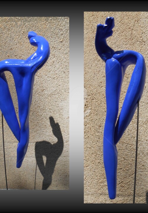 Скульптура под названием "n-4-mouvement.jpg" - Céline Pariggi (Wen Dao), Подлинное произведение искусства, Керамика