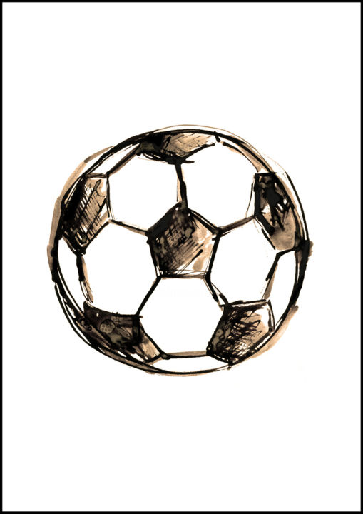 But Football Drawing By Celine Celine Violet Artmajeur