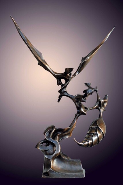 Escultura titulada "la -скульптура-брон…" por Cesare Viola, Obra de arte original, Metales