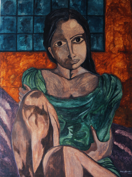Pittura intitolato "Abstract Hope" da Chandana Hewapathirana, Opera d'arte originale, Acrilico