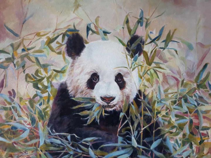 Panda 絵画 C Signoriniによって Artmajeur