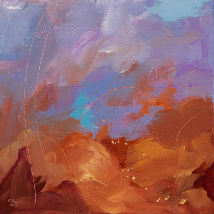 Une Nuit Dans Le Desert Peinture Abstraite Peinture Par Chantal Proulx Artmajeur