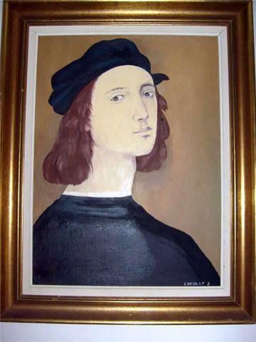 Peinture intitulée "Portrait" par Gilbert Chaouat, Œuvre d'art originale, Huile