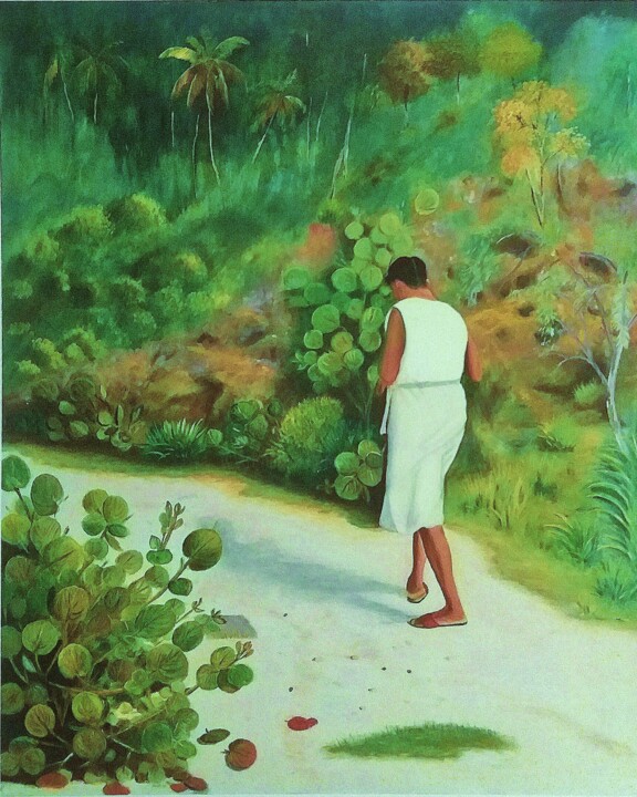Painting titled "kATA" by Charles Corbin, Original Artwork, Oil