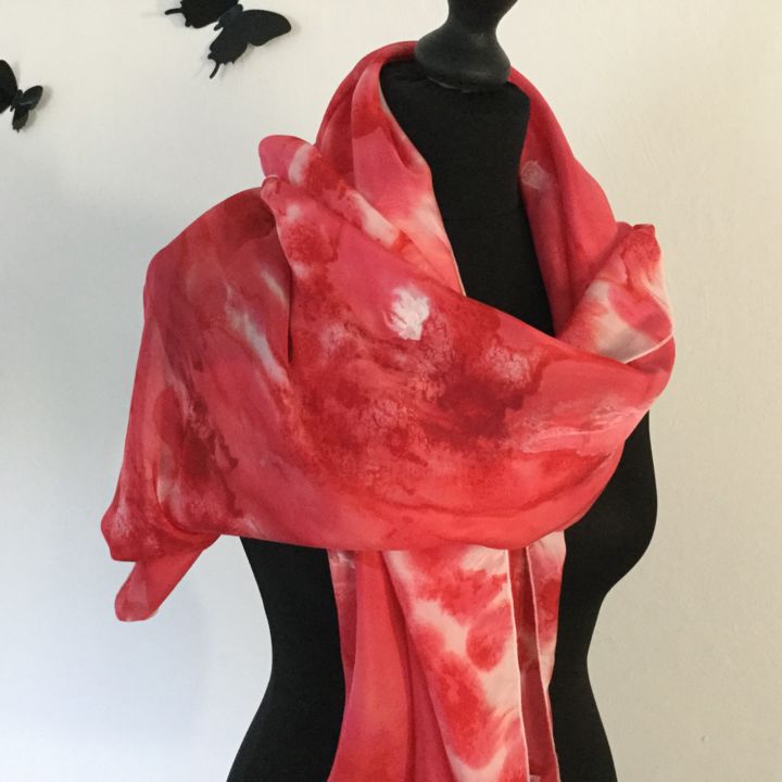 Картина под названием "Foulard en Pure Soi…" - Colorfantaisie, Подлинное произведение искусства, Акрил