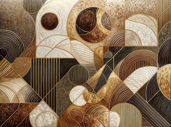 "Geometric Harmony" başlıklı Dijital Sanat Christian Debien tarafından, Orijinal sanat, Petrol