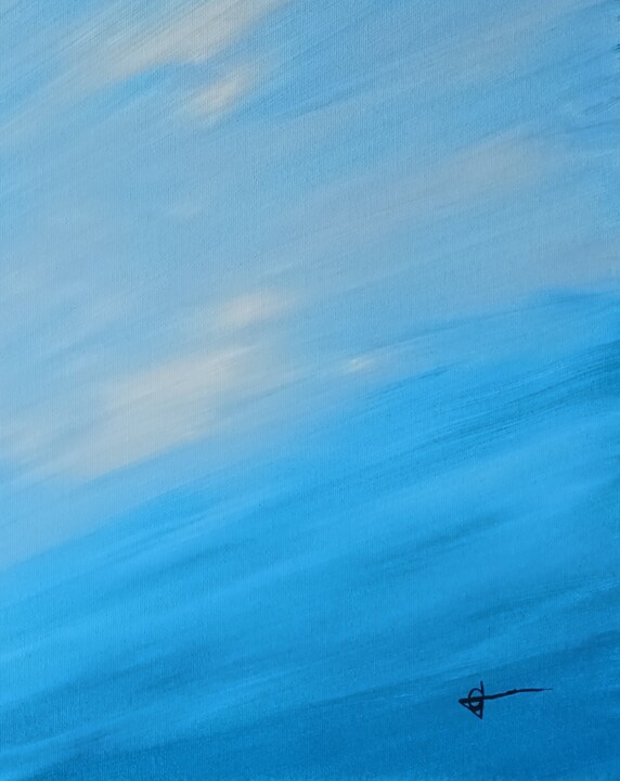 Peinture intitulée "Sky" par Christianréa Art, Œuvre d'art originale, Acrylique Monté sur Châssis en bois
