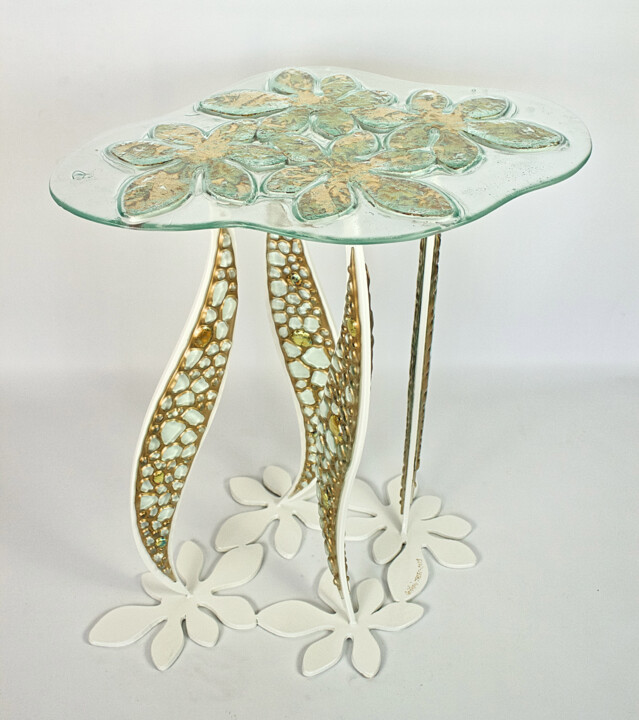 Design titled "guéridon 4 feuilles" by Christophe Talec, Original Artwork, Furniture