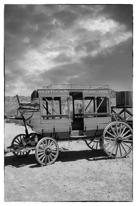 Photography titled "Stage Coach at the…" by Christopher L Smith, Original Artwork, Digital Photography