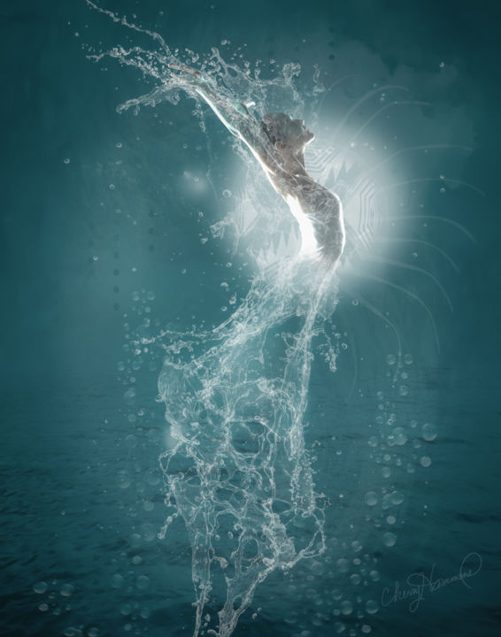 "Water Dancer" başlıklı Dijital Sanat Cherry'S Artworks tarafından, Orijinal sanat, 2D Dijital Çalışma